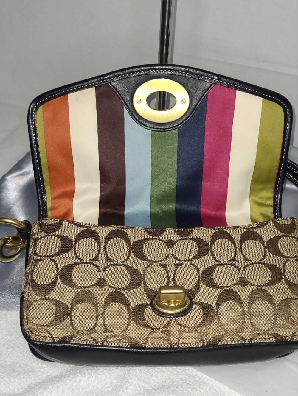 Coach Signature Legacy 65th Anniversary Shoulder Bag with Turnkock - Picture 6 of 12